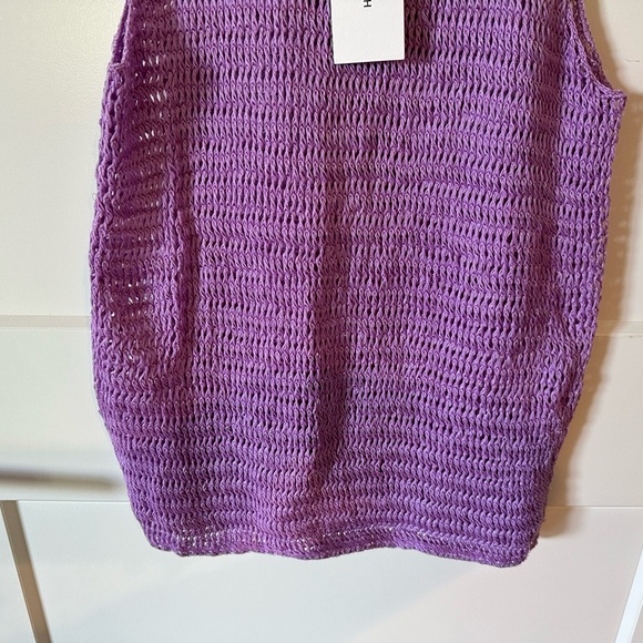 Mikoh Ulupua Crochet Coverup Dress in Purple NWT - Picture 4 of 6